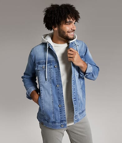 BKE Bradley Denim Stretch Jacket front view