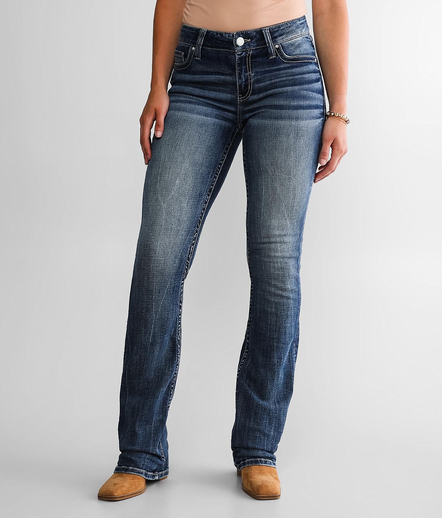 【IONSEOUL】Tami Shirring Buckle Bootcut Denim Pants 5JH034 0c9d8ce9dc6b1348fb80bd03cccee5