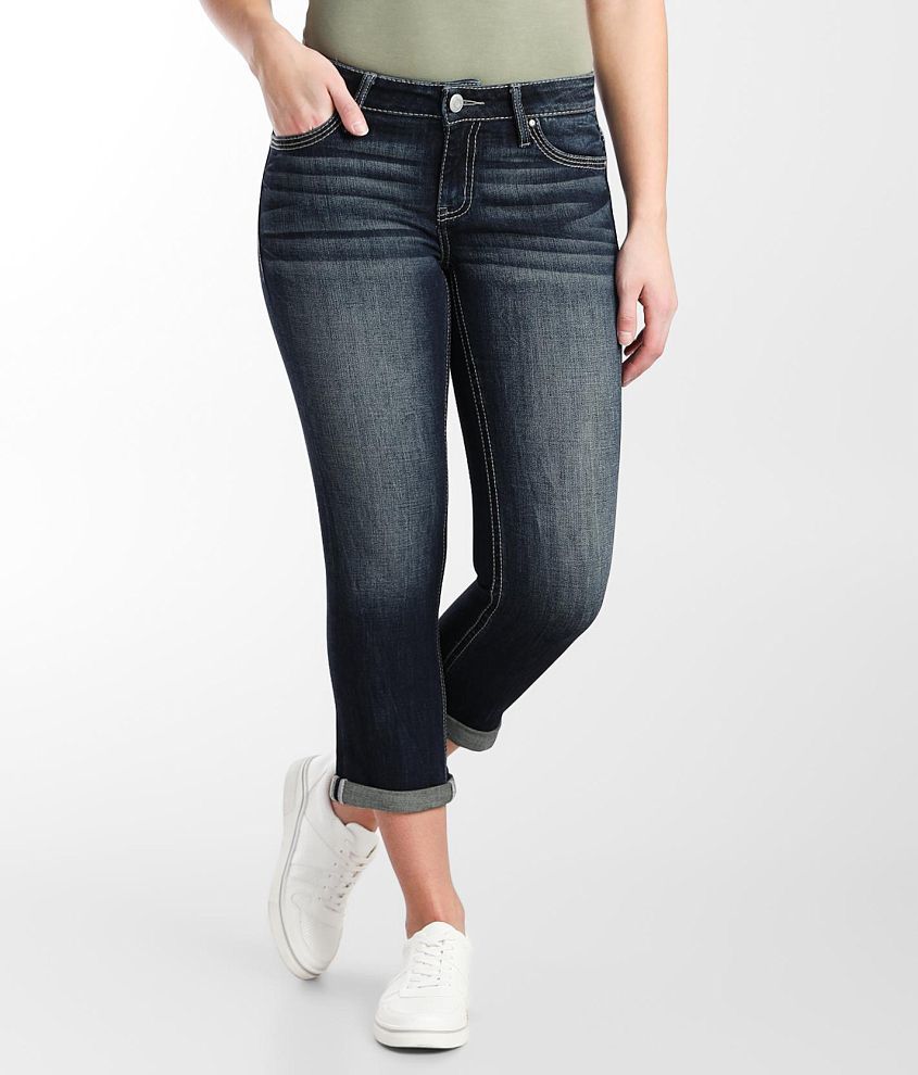 Daytrip Virgo Cuffed Stretch Capri Jean front view