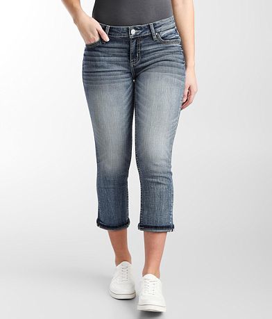 Daytrip Virgo Cuffed Stretch Capri Jean front view