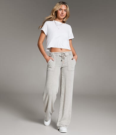 BKE High Rise Wide Leg Pant front view