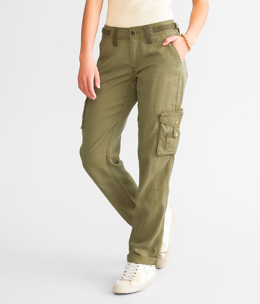 BKE Charlie Mom Cargo Pant - Women's Pants in Olive | Buckle