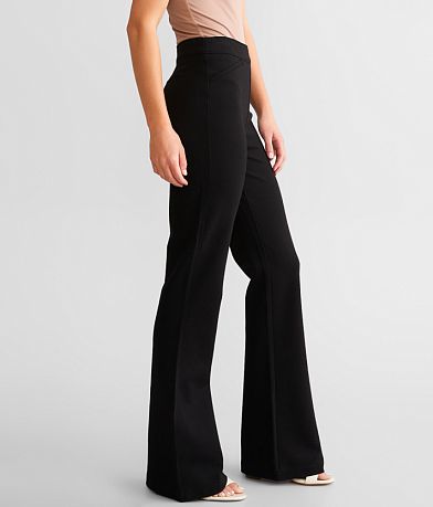 Buckle Black Pull On Flare Stretch Pant FULL_RIGHT_SIDE