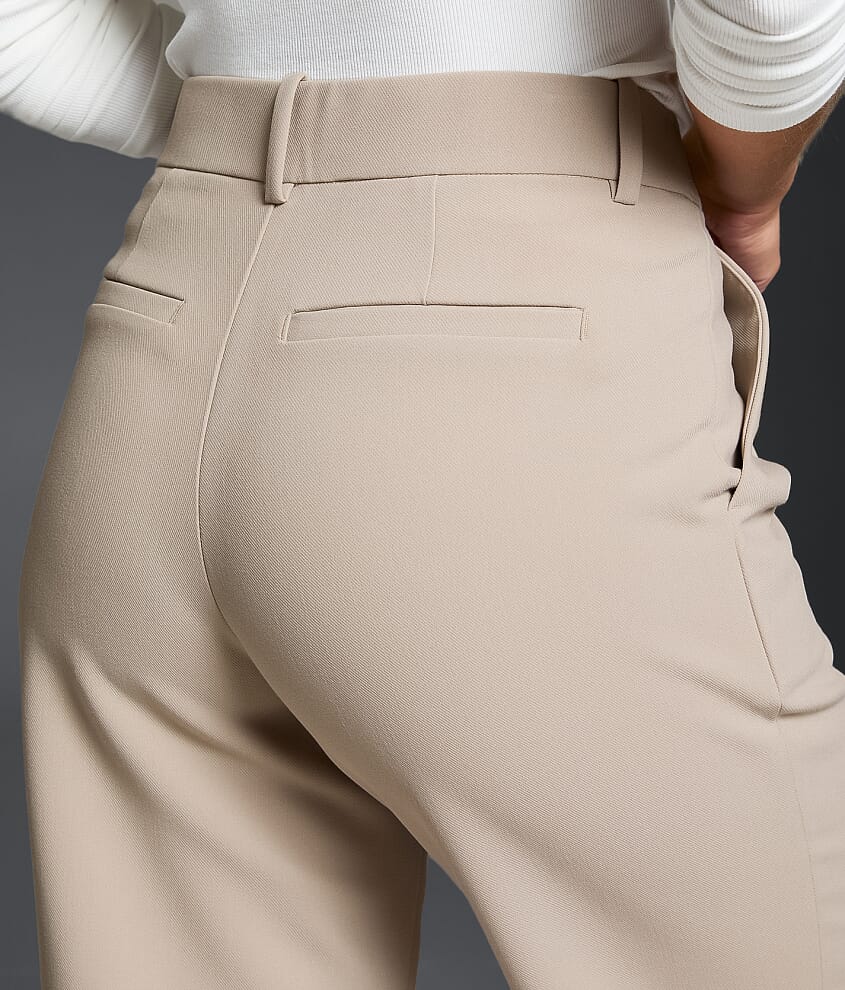 High Rise Wide Leg Trouser Stretch Pant