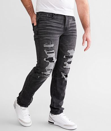 Smoke Rise Mens Studded Rockstar Denim Jeans JETBL-38*34 