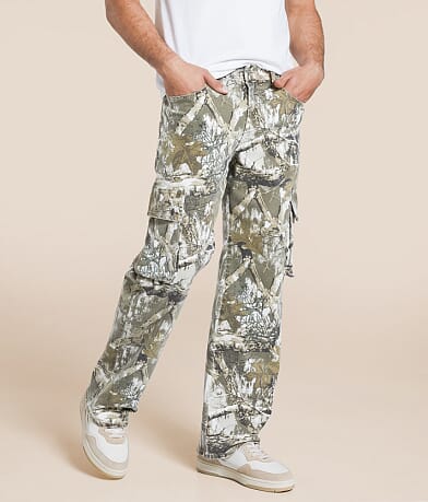 Departwest Camo Baggy Cargo Stretch Jean front view
