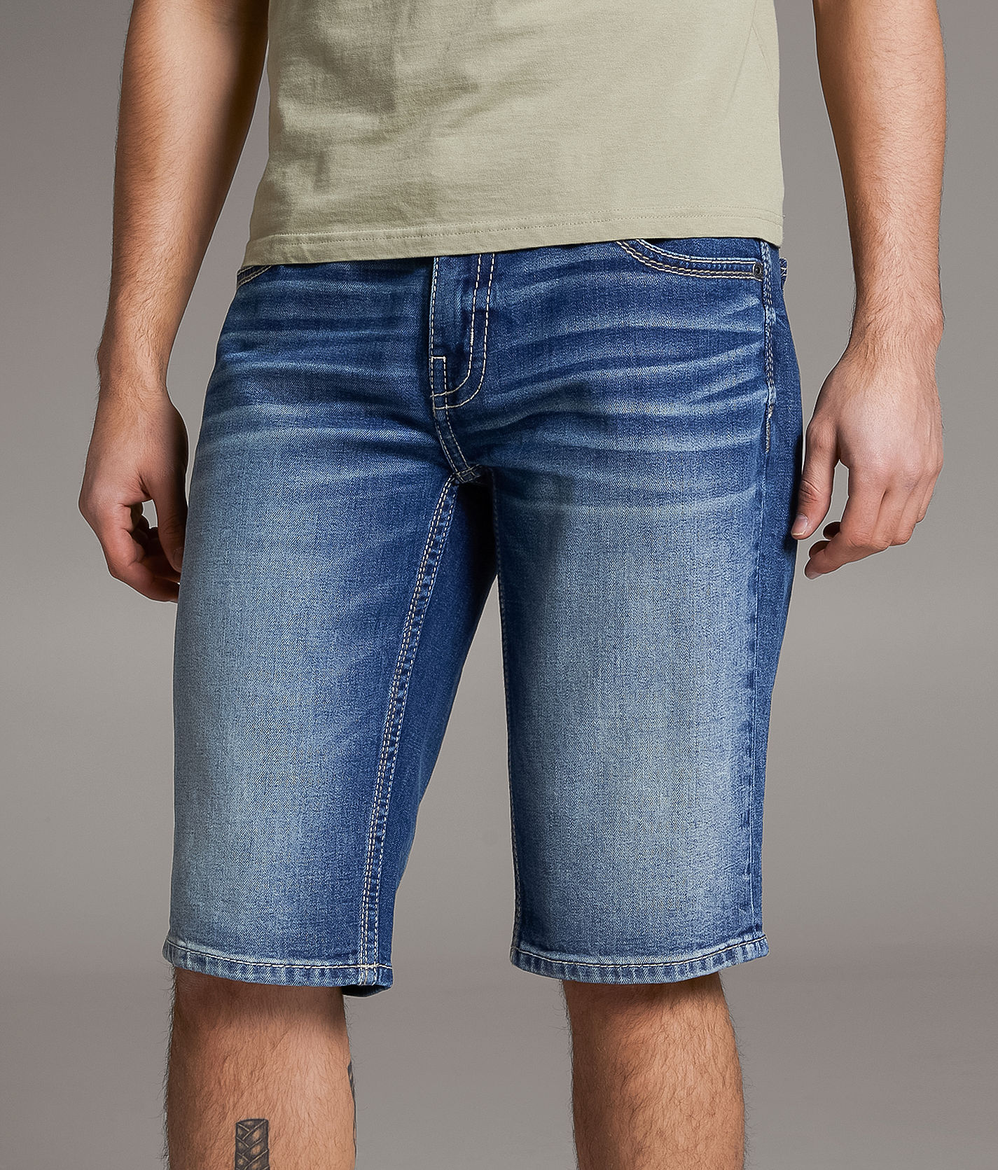 BKE Derek Stretch Short Men's Shorts in Gould Buckle