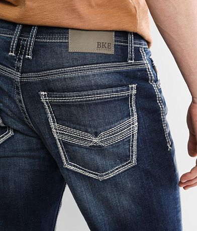 BKE Jake Straight Stretch Jean back pocket view