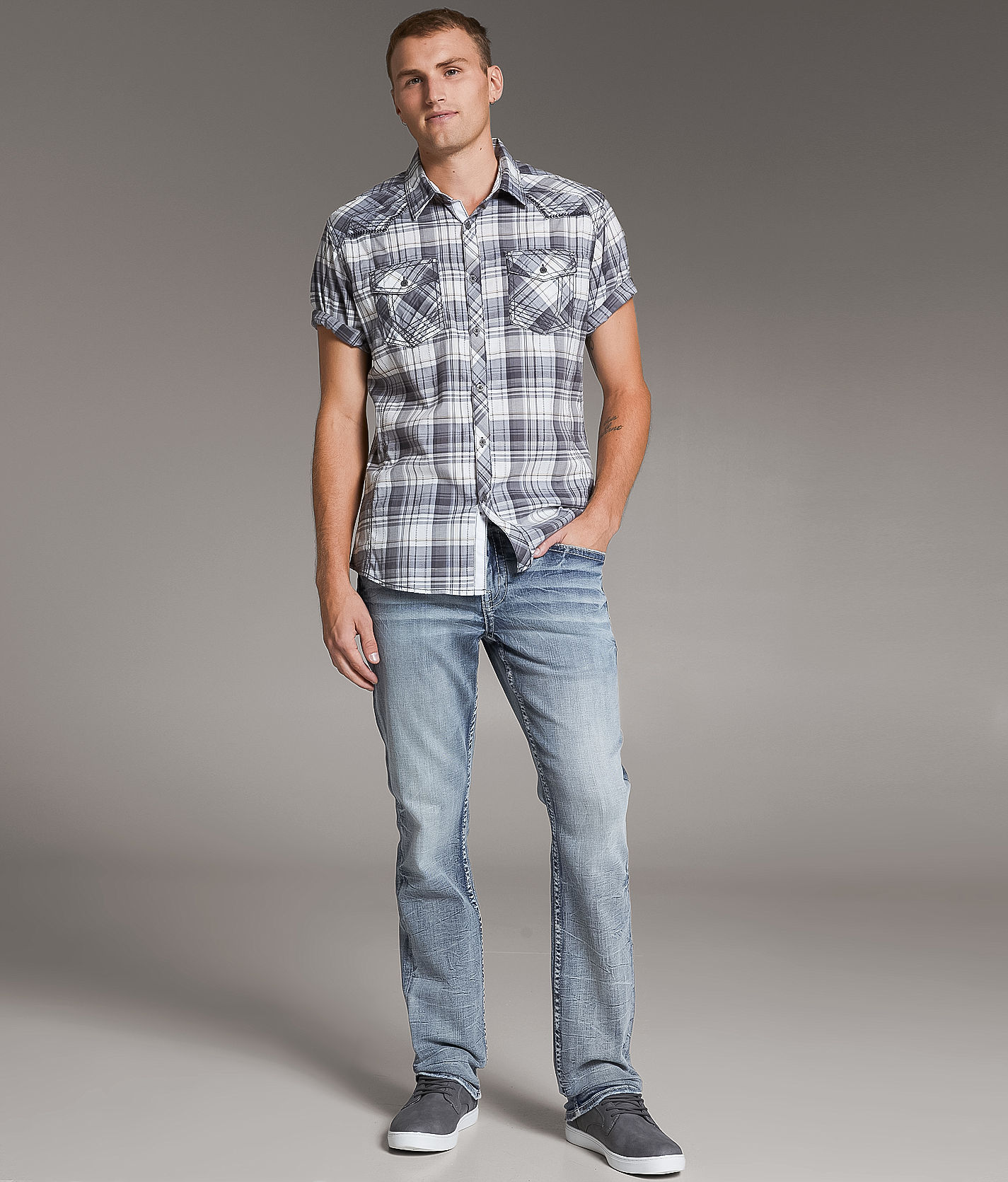 BKE Jake Straight Stretch Jean - Men's Jeans in Annarbor 2 | Buckle
