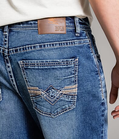 BKE Seth Straight Stretch Jean back pocket view