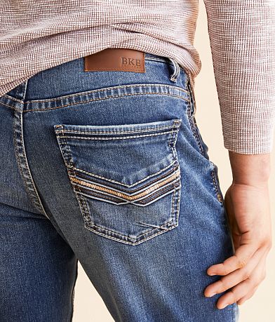 BKE Tyler Boot Stretch Jean back pocket view