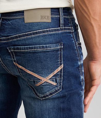 BKE Jake Straight Stretch Jean back pocket view