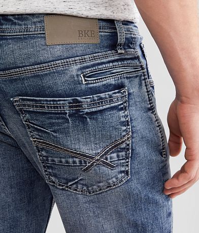 BKE Jake Straight Stretch Jean back pocket view