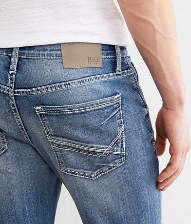 BKE Jake Straight Stretch Jean back pocket view