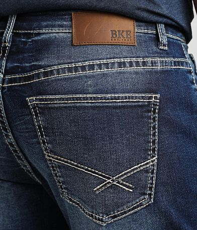 BKE Seth Straight Stretch Jean back pocket view