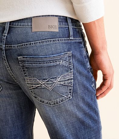BKE Carter Boot Stretch Jean back pocket view