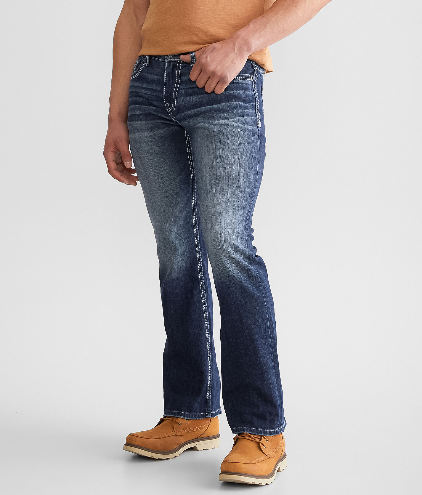 【AAKE】FOLD BUCKLE DENIM BKE Buckle Tyler Straight Men's Denim Jeans ABM4212 Size 33