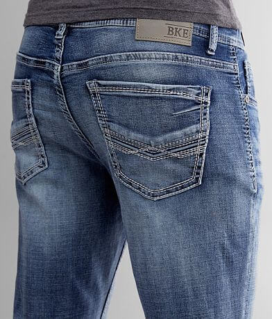 BKE Tyler Straight Stretch Jean back pocket view