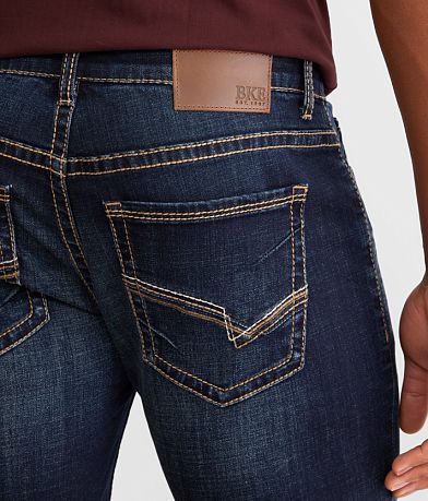 BKE Alec Straight Stretch Jean back pocket view