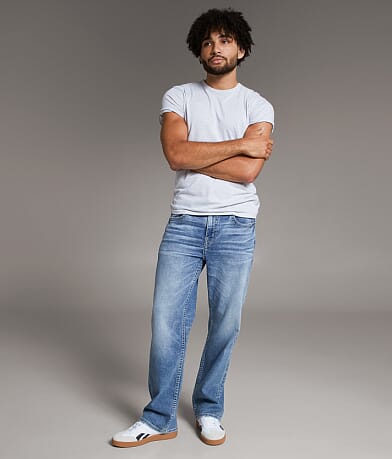 BKE Wells Baggy Stretch Jean front view