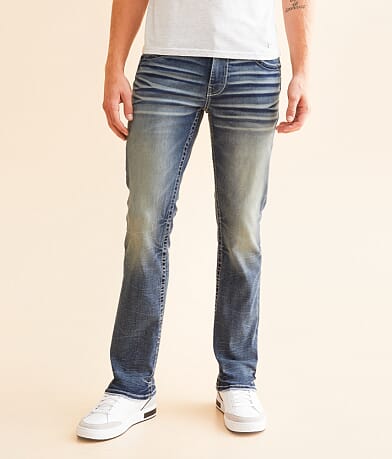 Buckle Black Three Straight Stretch Jean front view