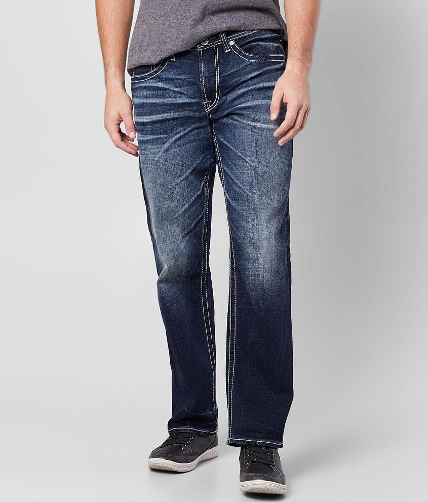 Salvage Anarchy Straight Stretch Men's Jeans in Sunday Buckle