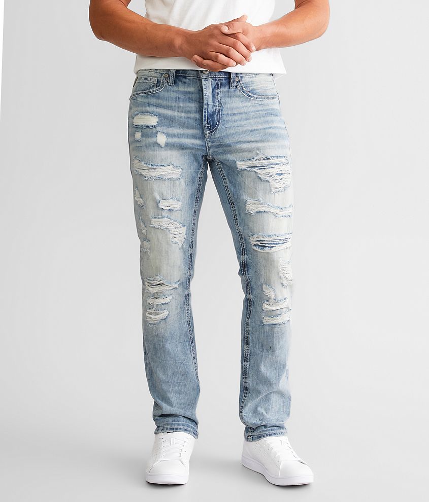 Salvage Riot Taper Stretch Jean front view