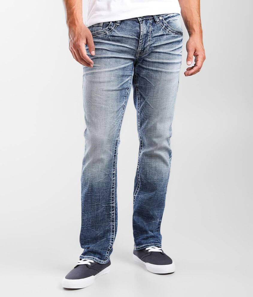 Salvage Mayhem Straight Stretch Jean Men's Jeans in Hosta Buckle