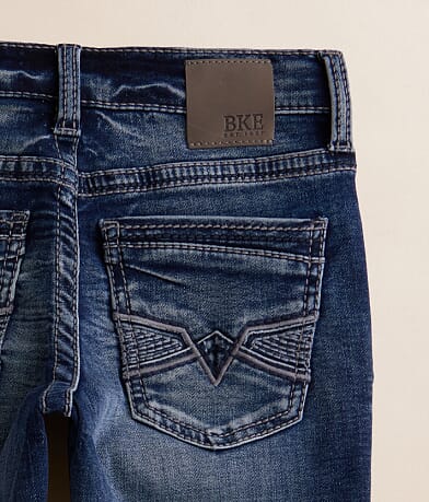 BKE Boys - Jake Jr. Boot Stretch Jean back pocket view