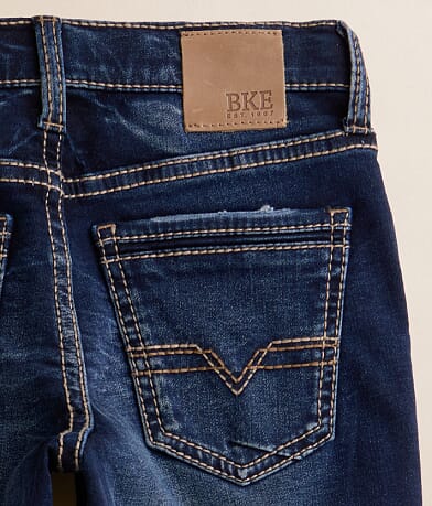 BKE Boys - Jake Jr. Straight Stretch Jean back pocket view
