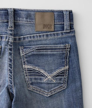 BKE Boys - Conner Boot Stretch Jean back pocket view