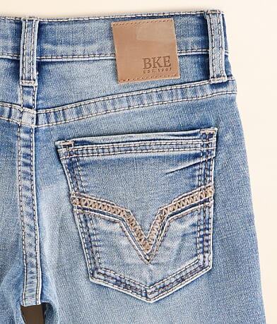 BKE Boys - Conner Boot Stretch Jean back pocket view