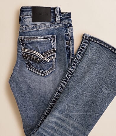 Buckle Black Boys - Nine Jr. Boot Stretch Jean front view