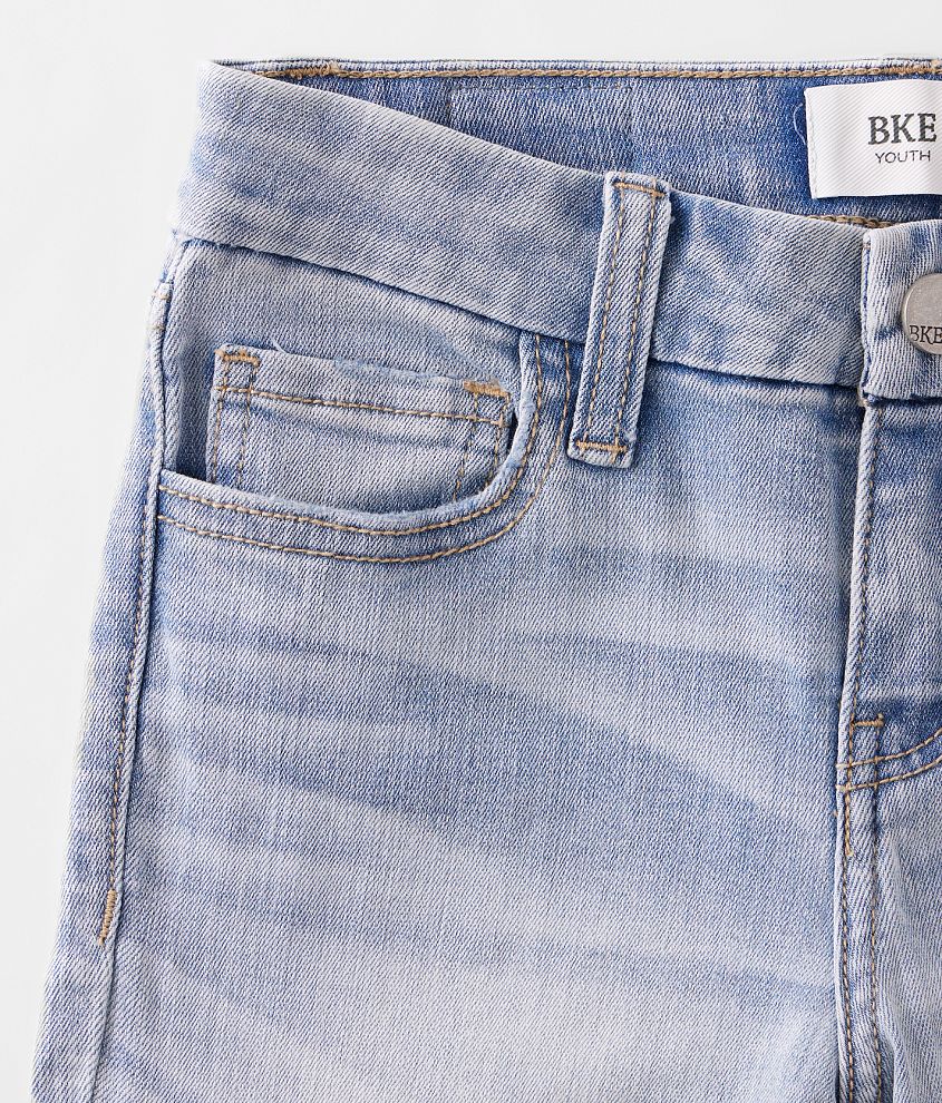 Girls - Mid-Rise Cropped Straight Stretch Jean