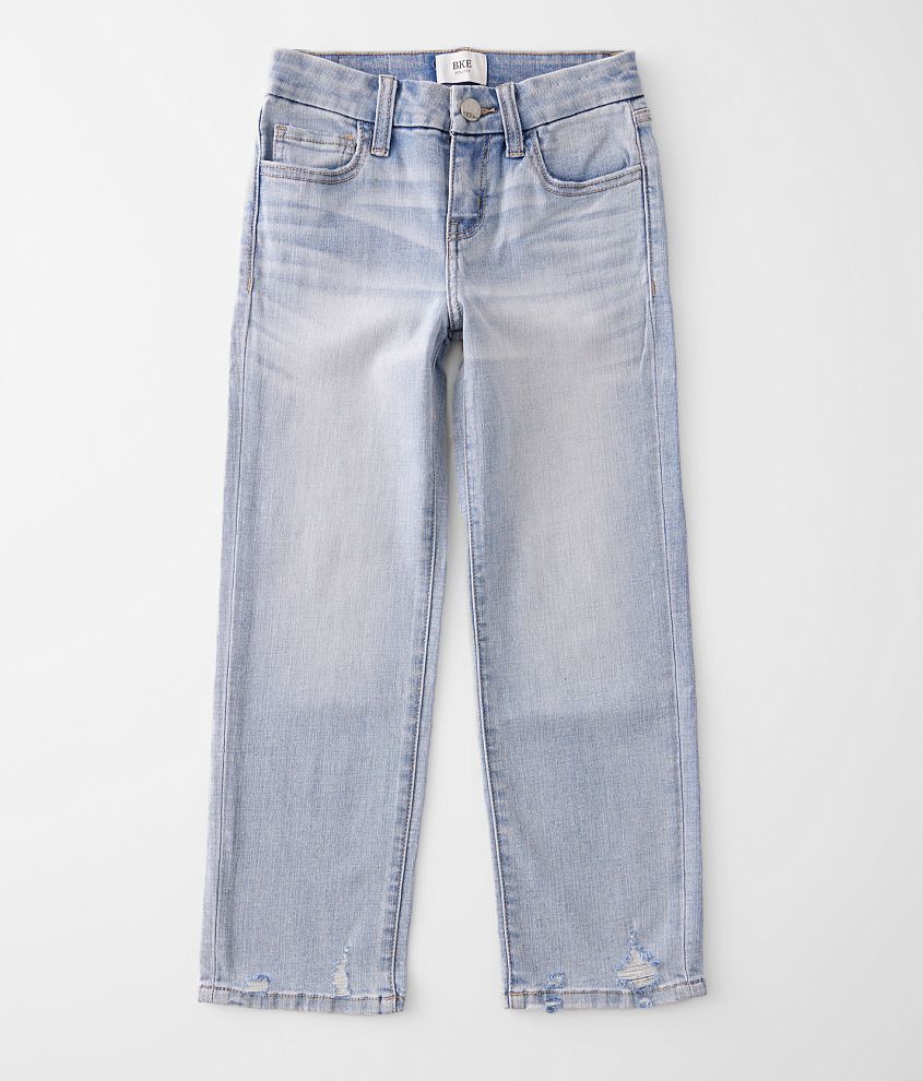 Girls - BKE Mid-Rise Cropped Straight Stretch Jean front view