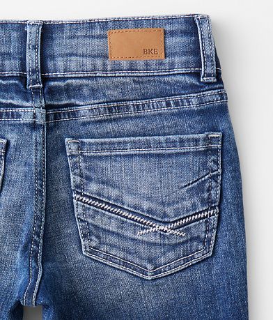 BKE Girls - Mid-Rise Boot Stretch Jean back pocket view