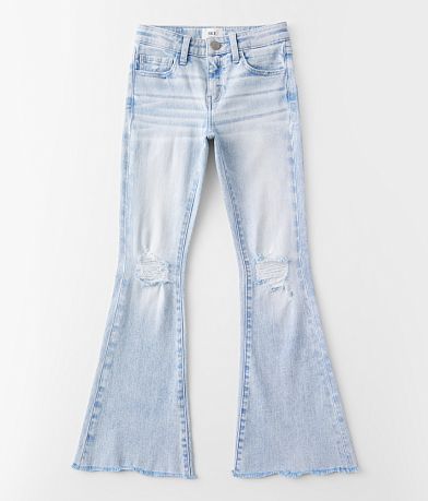 Girls Mid Rise Flare Jeans