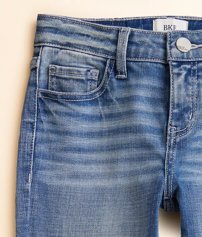 Girls - Mid-Rise Straight Stretch Jean