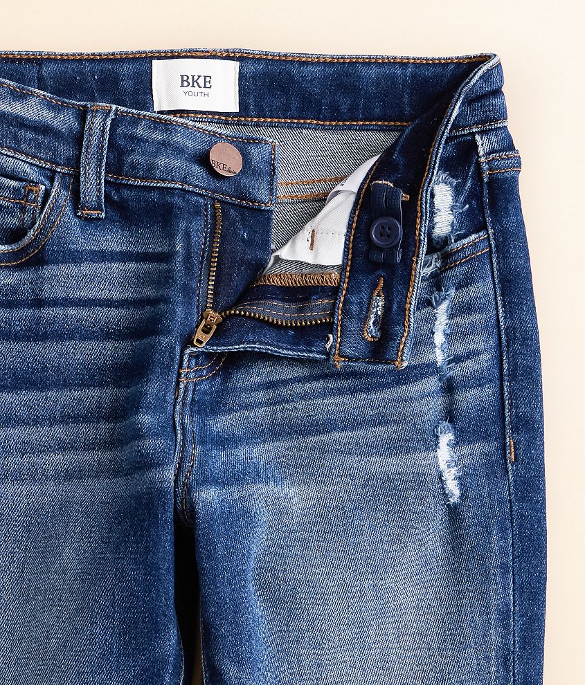 Girls - Mid-Rise Tailored Boot Stretch Jean