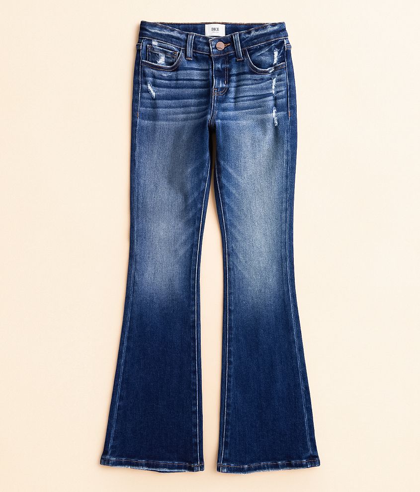 Girls - BKE Mid-Rise Tailored Boot Stretch Jean front view