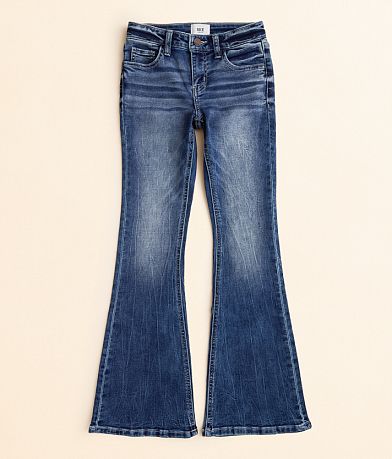 BKE Girls - Mid-Rise Flare Stretch Jean front view