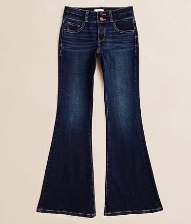 BKE Girls - Mid-Rise Flare Stretch Jean front view