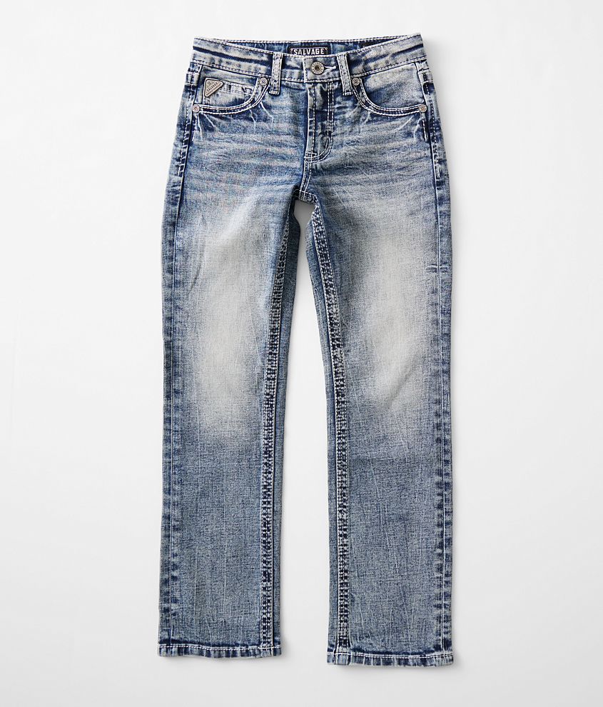 Boys - Salvage Reckless Straight Stretch Jean front view