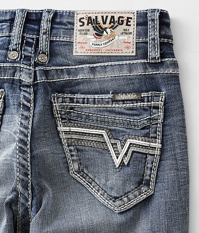 Salvage Boys - Chaos Boot Stretch Jean back pocket view