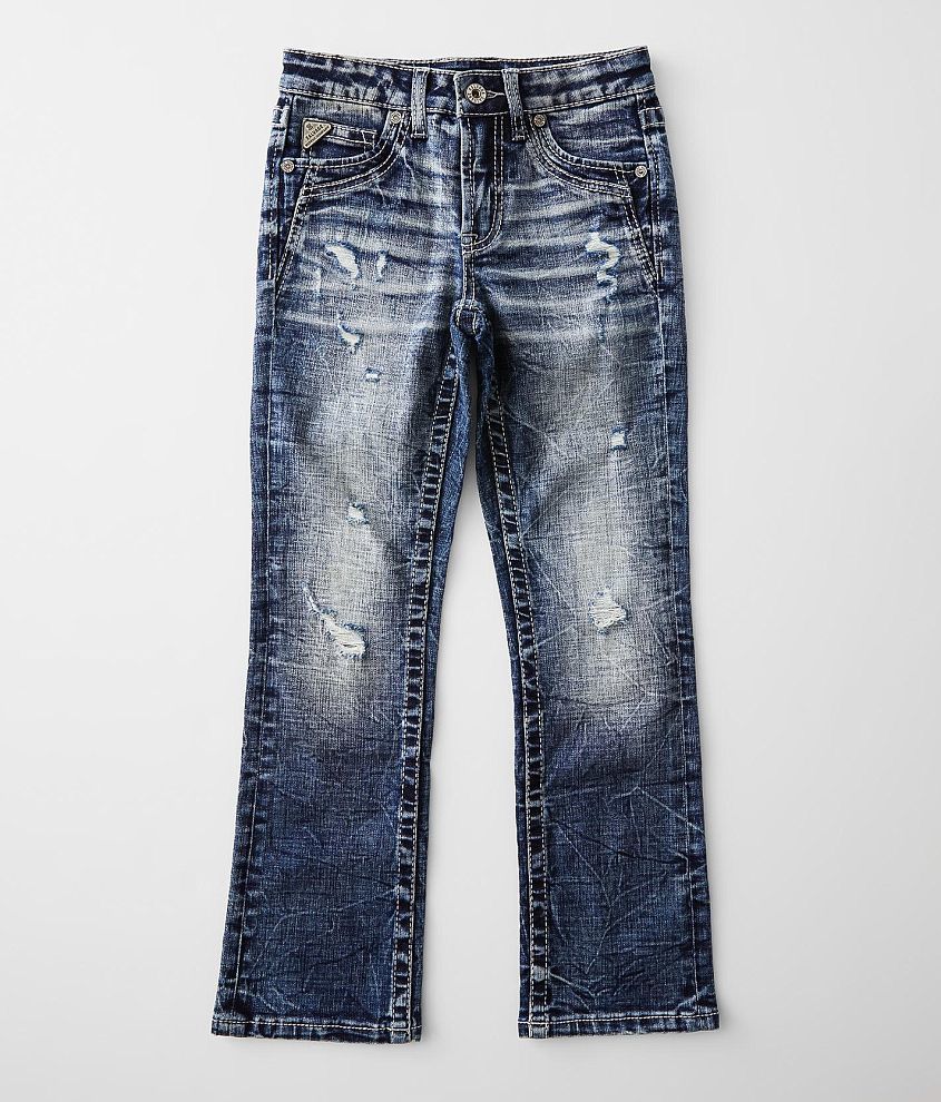 Boys - Salvage Chaos Boot Stretch Jean front view