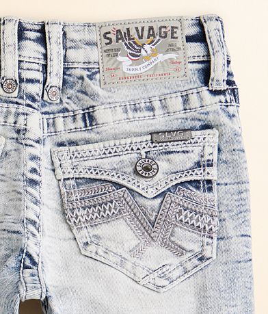 Salvage Boys - Chaos Boot Stretch Jean back pocket view