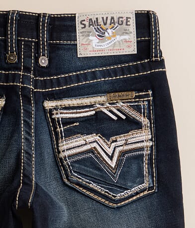 Salvage Boys - Mayhem Jr. Boot Stretch Jean back pocket view