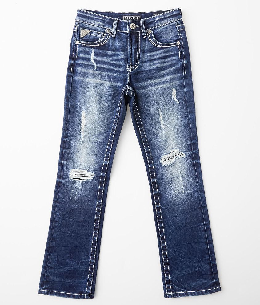 Boys - Salvage Reckless Straight Stretch Jean front view