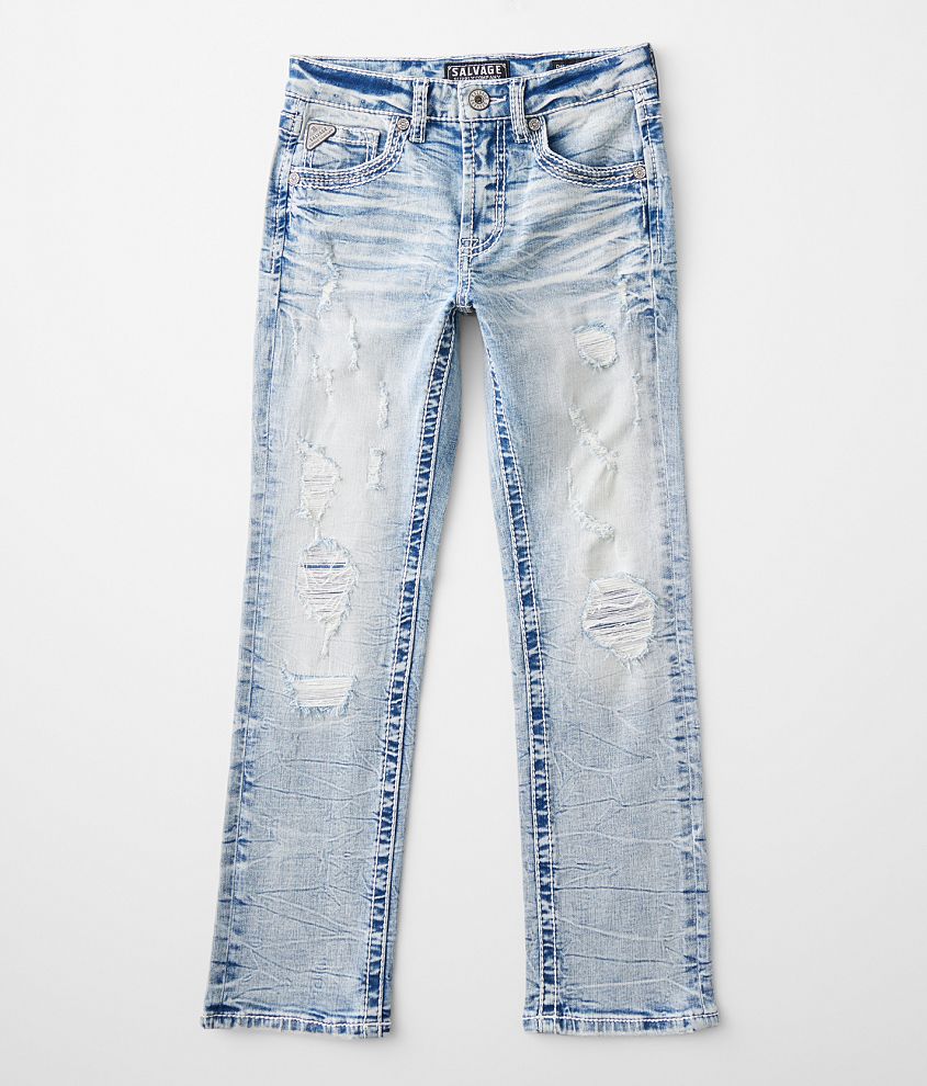 Boys - Salvage Reckless Straight Stretch Jean front view