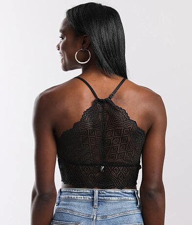BKEssentials Lace Full Coverage Lined Bralette BACK